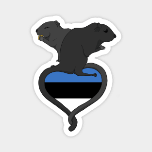 Gerbil Estonia (dark) Magnet