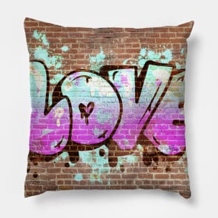 Love Graffiti Wall Pillow