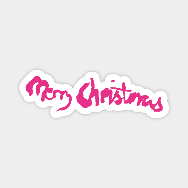 Font Logo-Meredith Pink Magnet by Merry Christmas Shop