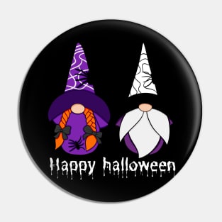 Happy Halloween! Cute Halloween Gnomes Spiders Autumn Vibes Halloween Thanksgiving Pin