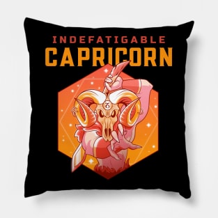 Capricorn The Indefatigable Zodiac Sign Pillow