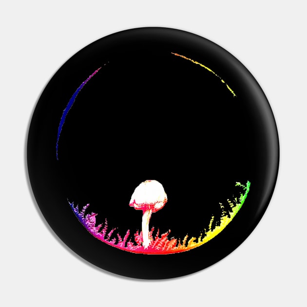 RAINBOW MUSHROOM Pin by jilesfallen