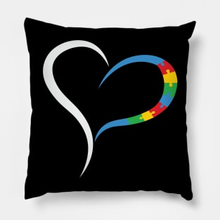 Puzzle Heart Autism Awareness Gift for Birthday, Mother's Day, Thanksgiving, Christmas Pillow