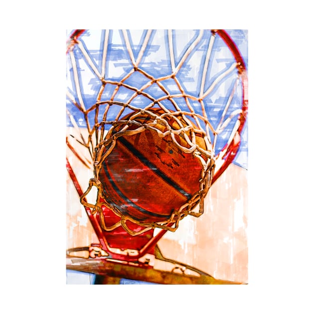 Basketball Hoop Action Marker Sketch. by ColortrixArt