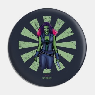 Gamora Retro Japanese Guardians Of The Galaxy Pin