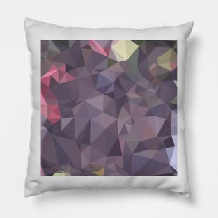 Cyber Grape Purple Abstract Low Polygon Background Pillow