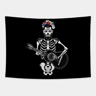 Frida Kahlo Male 'Día de los Muertos' Tapestry