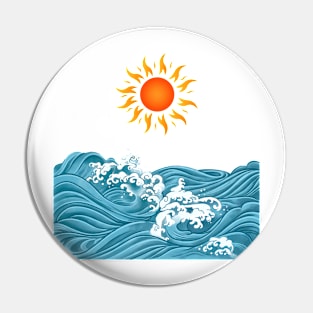 Sun and Waves Pin