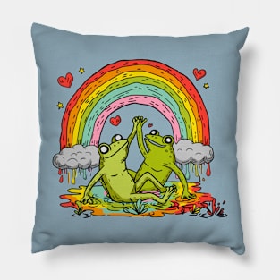 Gay Frog Pride Pillow