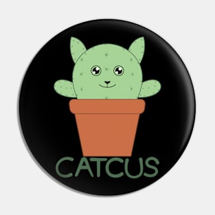 Cute Cat Cactus Pin