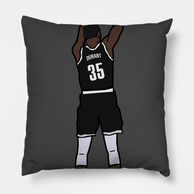 Kevin Anteater - Brooklyn Nets NBA Pillow by xavierjfong