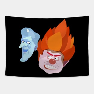 Mr. Heat and Mr. Freeze Tapestry