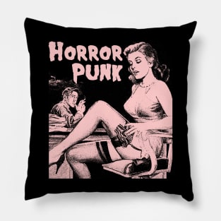 retro horror punk Pillow