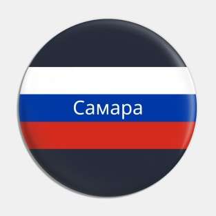 Samara City in Russian Flag Pin