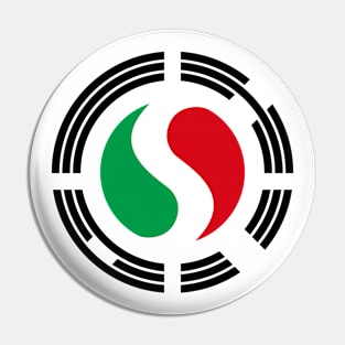 Korean Italian Multinational Patriot Flag Series Pin