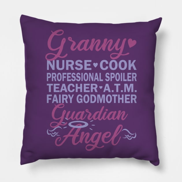 Granny Nurse Cook Spoiler Teacher ATM Fairy Angel Pillow by bydarling