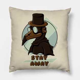 Plague Doctor Says Stay Away Pillow