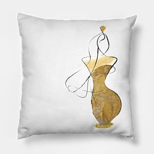 Woman Fashion Art Drawing Pillow