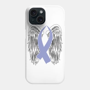 Winged Awareness Ribbon (Periwinkle) Phone Case