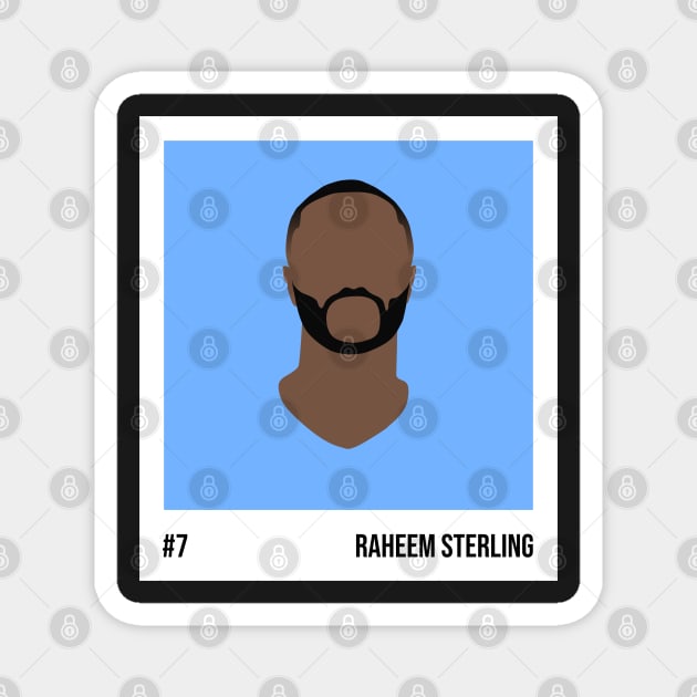 Raheem Sterling Minimalistic Camera Film Magnet by GotchaFace