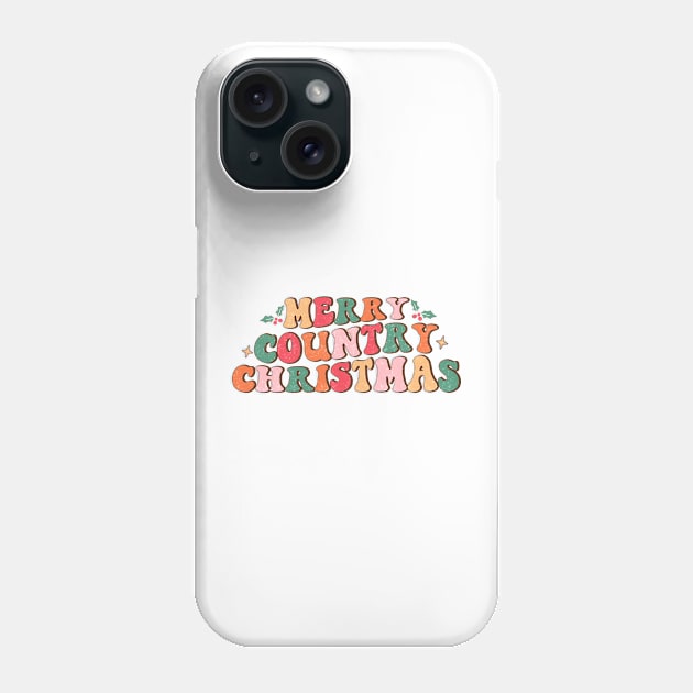 Merry Country Christmas Phone Case by MZeeDesigns