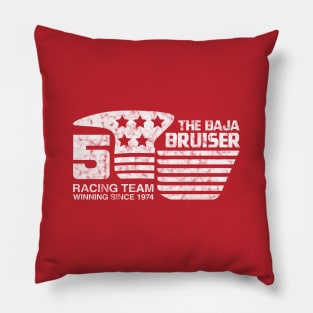 1974 - Baja Bruiser (Original - White on Red - Worn) Pillow