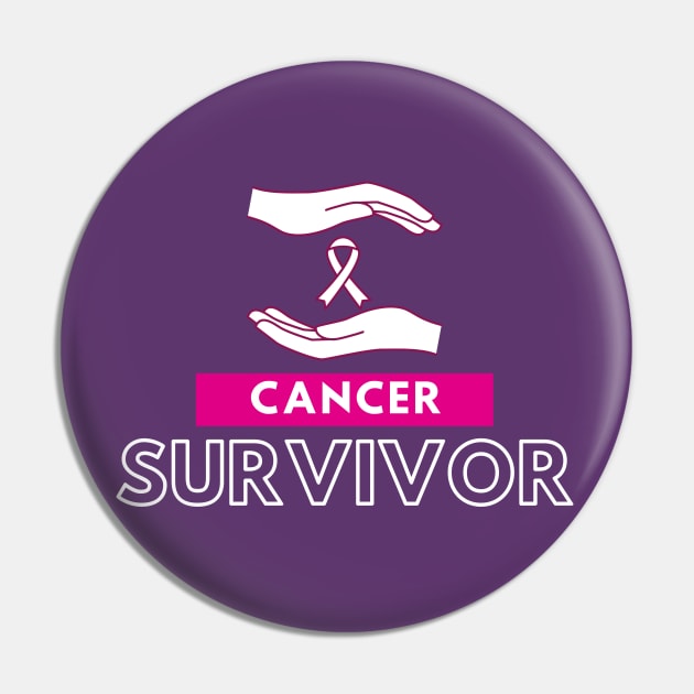 Cancer survivor Pin by Tecnofa