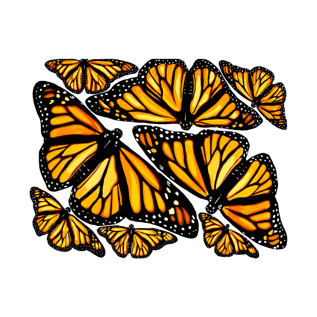 Monarch Butterflies Alone by MamaODea