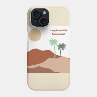 Abstract Desert Landscape Phone Case