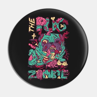 The Pug zombie Pin