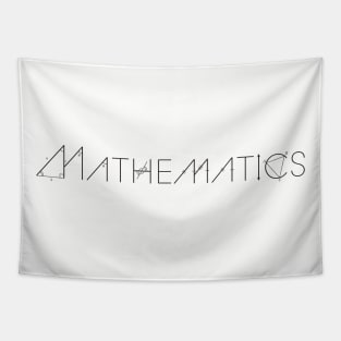 Mathematics - 2D Geometry (black text) Tapestry