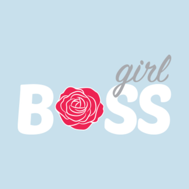 Discover Girl Boss with Rose Logo - Girl Boss - T-Shirt