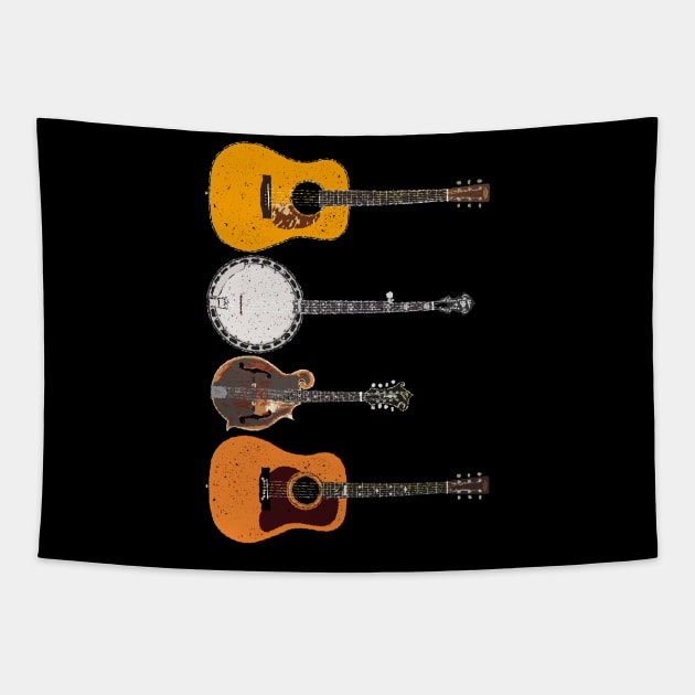 Bluegrass Icons Tapestry by Daniel Cash Guitar