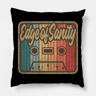 Edge of Sanity Vintage Cassette Pillow