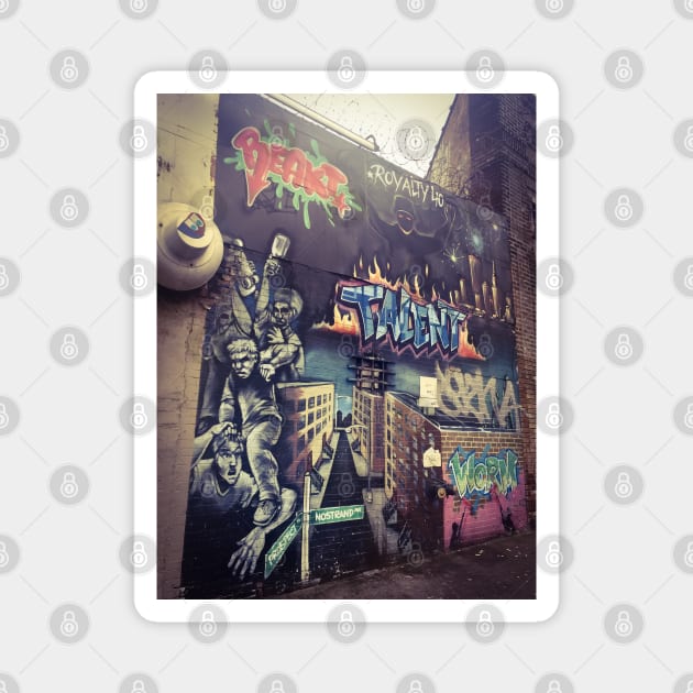 Street Art, The Bronx, New York City Magnet by eleonoraingrid
