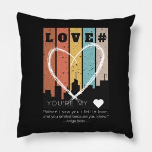 The illustration design for Valentine's Day celebration  - For romantic love, friendship, and admiration. Pillow