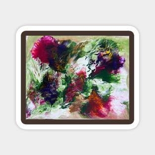 Abstract flowers Magnet