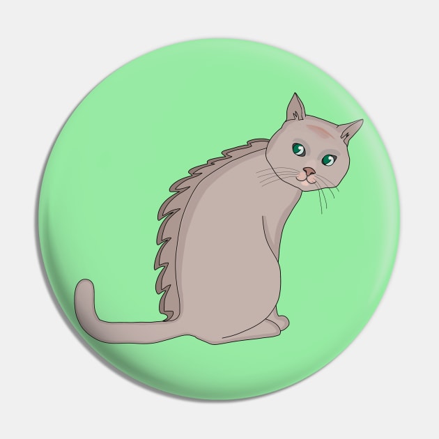 Dino Cat Pin by DiegoCarvalho