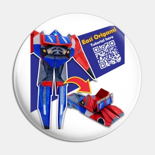 Transforming Paper Toy Pin