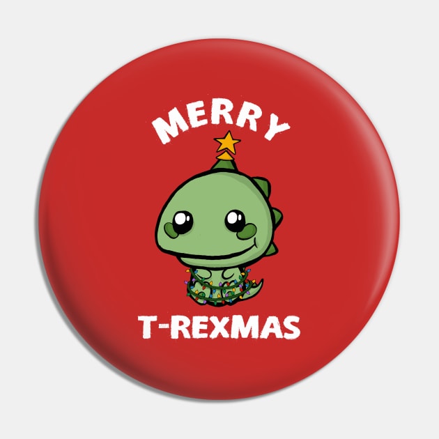 Merry T-Rexmas! - cute funny christmas design Pin by toruandmidori