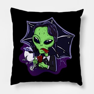 Wednesday addam alien Pillow