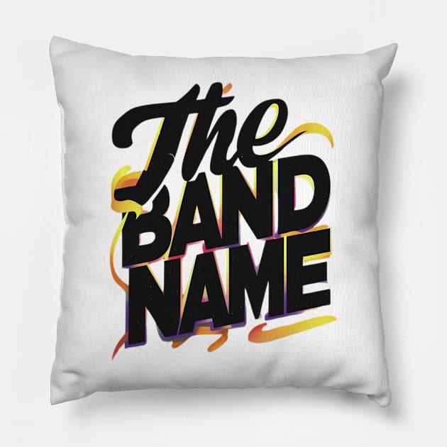 Black yellow The Band Name AJR Pillow by thestaroflove