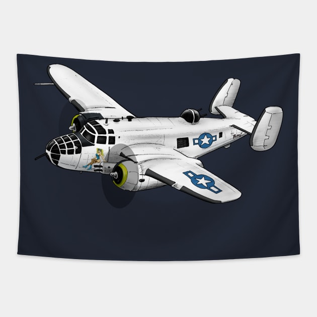 American Warbird Tapestry by Funky Aviation