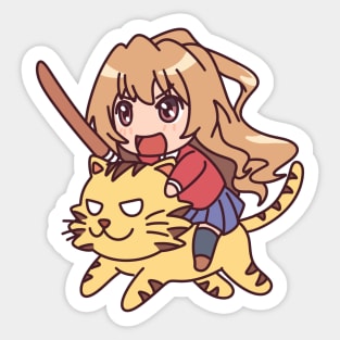  Toradora Taiga Aisaka Palmtop Ryuuji Takasu Loving Sticker for  Phone, Laptop, Skateboard, Car : Electronics