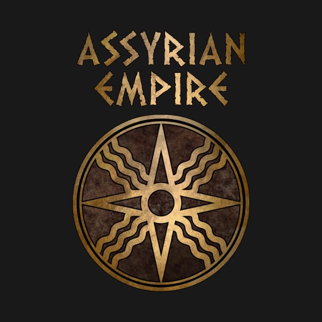 Assyrian Empire Symbol of Shamath the Sun God by AgemaApparel