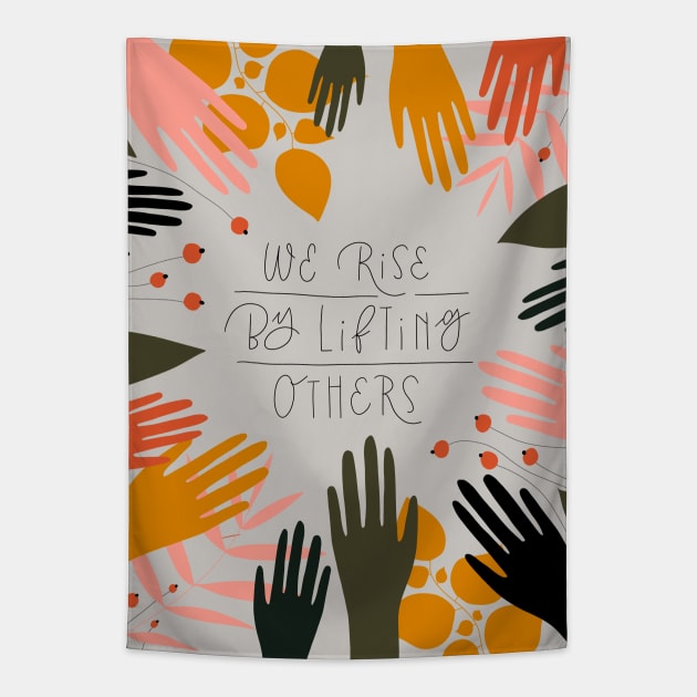 We rise Tapestry by Artsy Morning Studio