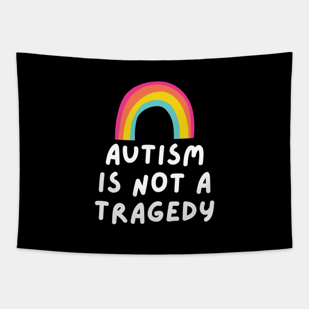 autism is not a tragedy Tapestry by applebubble