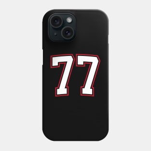 Number Seventy Seven 77 Phone Case