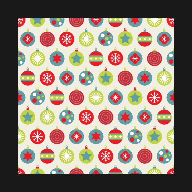 Colourful Christmas Bauble Pattern by Blue-Banana