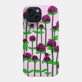 Globe amaranth flowers Phone Case